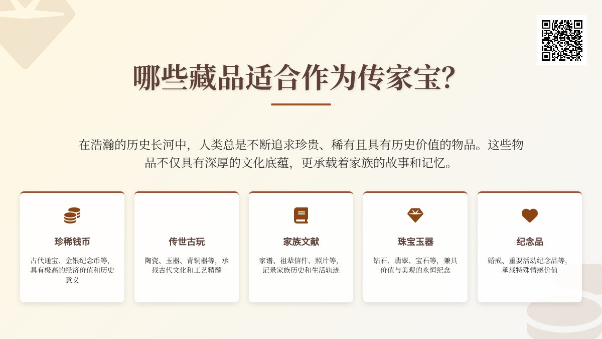 哪些藏品适合作为传家宝? 哪些藏品适合作为传家宝?