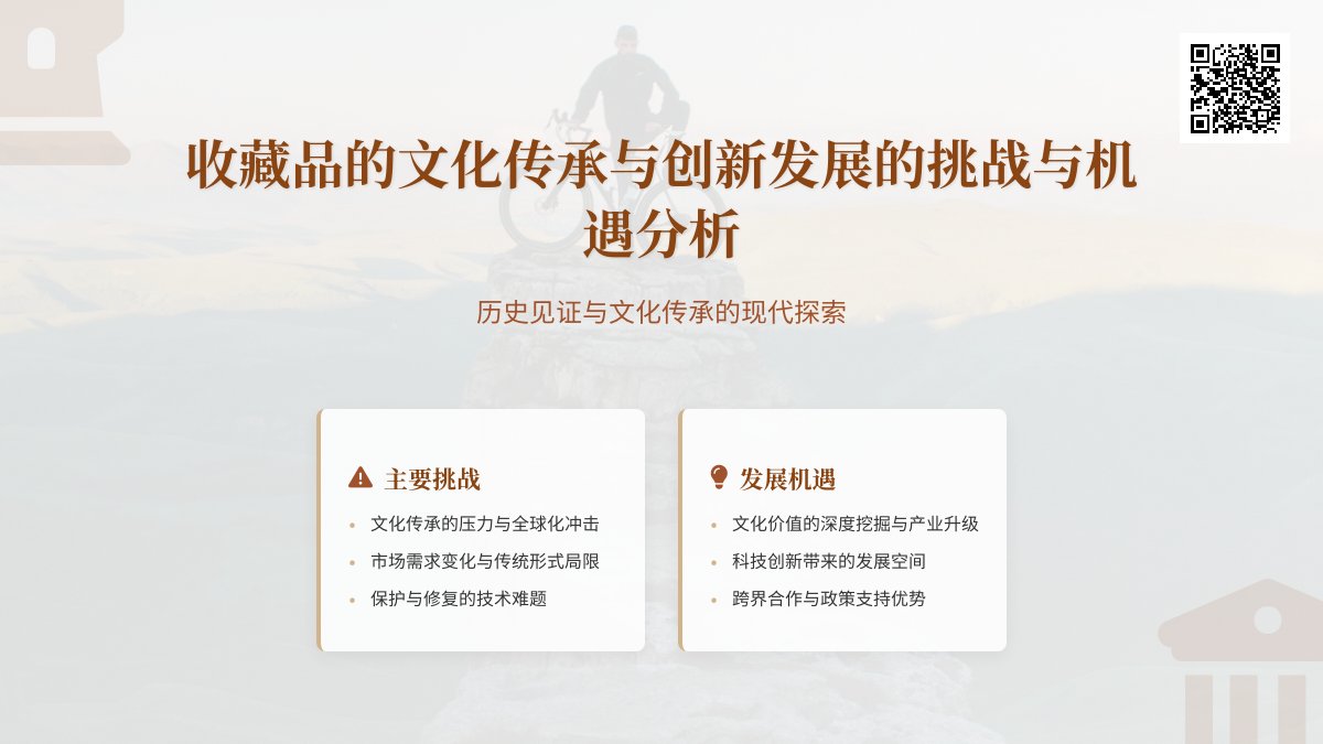 收藏品的文化传承与创新发展的挑战与机遇分析