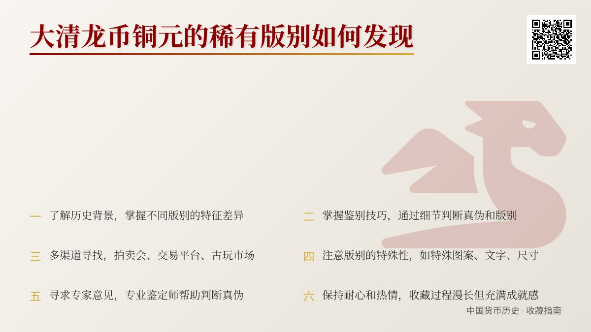 大清龙币铜元的稀有版别如何发现