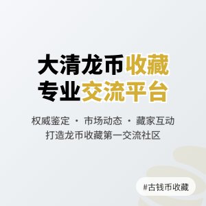 大清龙币铜元的收藏市场是否有专业的收藏交流平台
