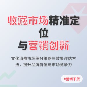 收藏市场的文化消费市场细分精准定位与营销策略创新效果评估与优化方法与路径研究案例分析与理论总结