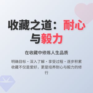 如何在收藏中培养耐心与毅力