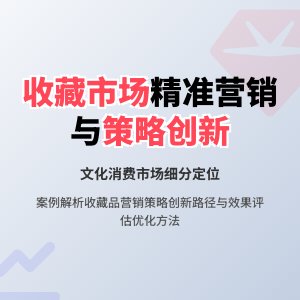 收藏市场的文化消费市场细分精准定位与营销策略创新效果评估与优化方法与路径研究案例分析与理论总结方法与路径研究案例分析与实践创新方法与路径研究案例分析与实践案例分析与启示