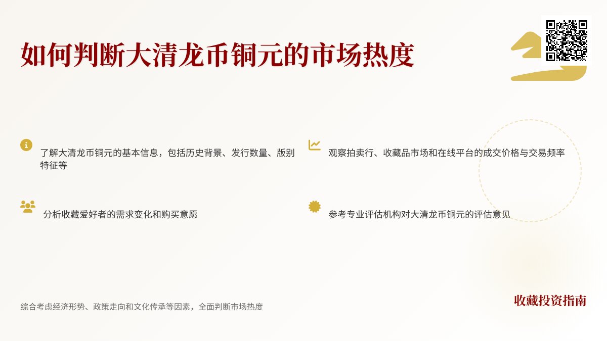 如何判断大清龙币铜元的市场热度 如何判断大清龙币铜元的市场热度