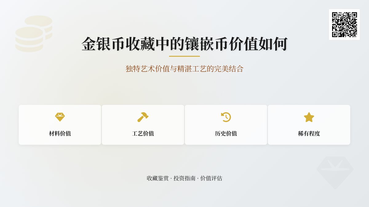 金银币收藏中的镶嵌币价值如何 金银币收藏中的镶嵌币价值如何