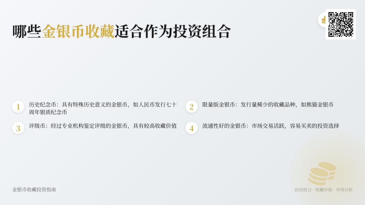 哪些金银币收藏适合作为投资组合