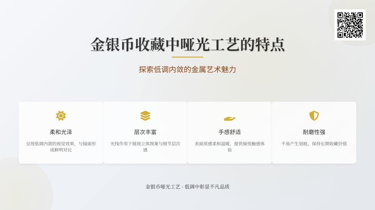 金银币收藏中哑光工艺有何特点