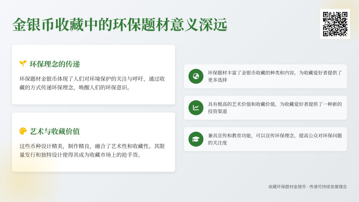 金银币收藏中的环保题材有何意义