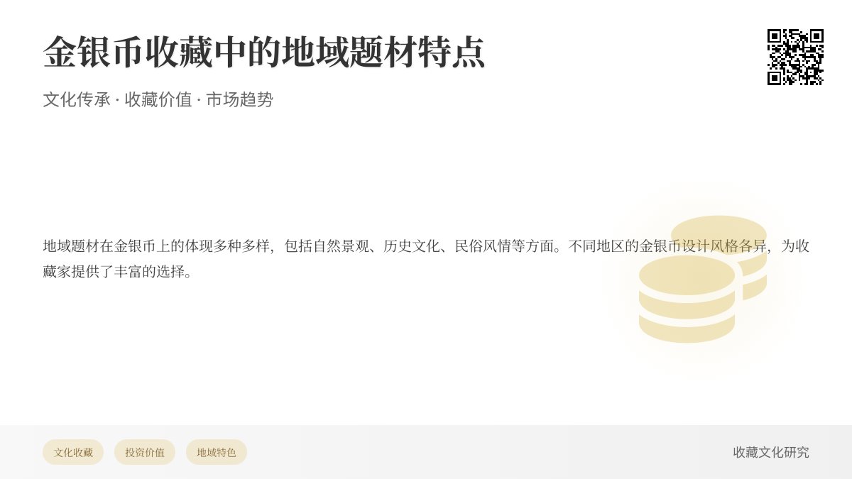 金银币收藏中的地域题材有何特点