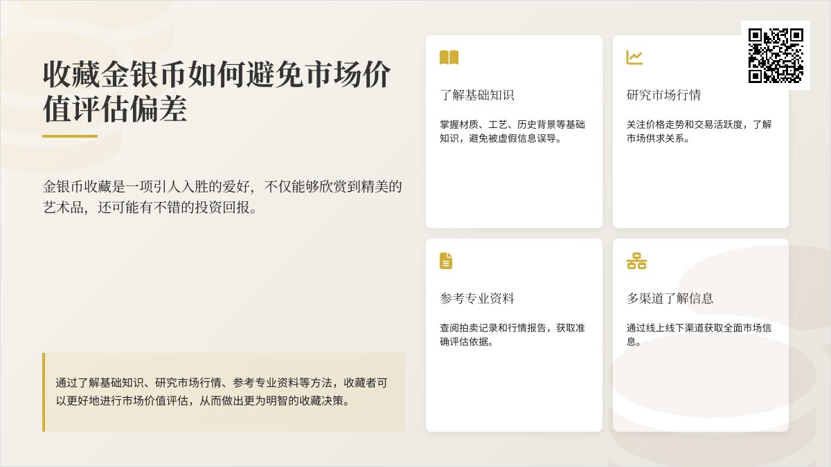 收藏金银币如何避免市场价值评估偏差