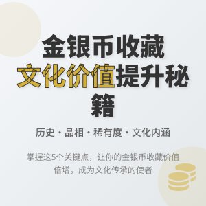 金银币收藏中的文化价值提升方法