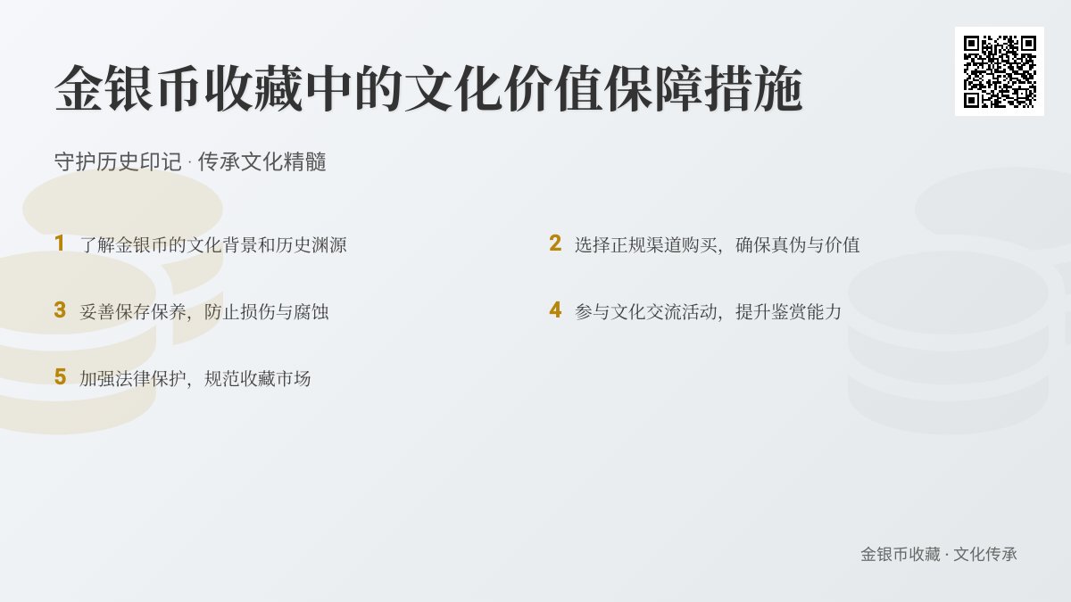 金银币收藏中的文化价值保障措施 金银币收藏中的文化价值保障措施