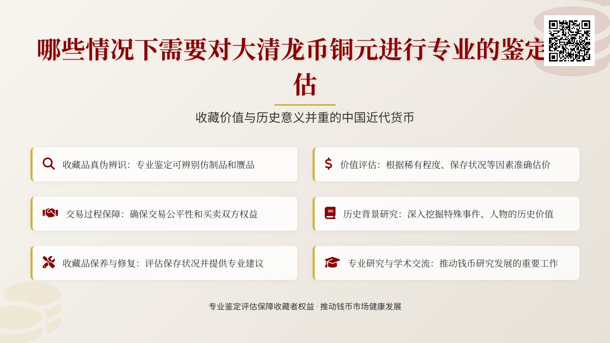 哪些情况下需要对大清龙币铜元进行专业的鉴定评估 哪些情况下需要对大清龙币铜元进行专业的鉴定评估