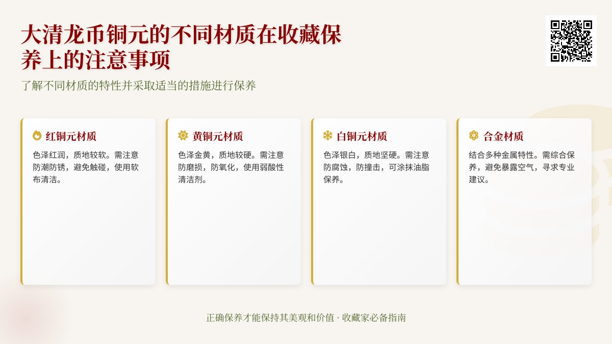 大清龙币铜元的不同材质在收藏保养上有何注意事项 大清龙币铜元的不同材质在收藏保养上有何注意事项