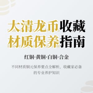 大清龙币铜元的不同材质在收藏保养上有何注意事项