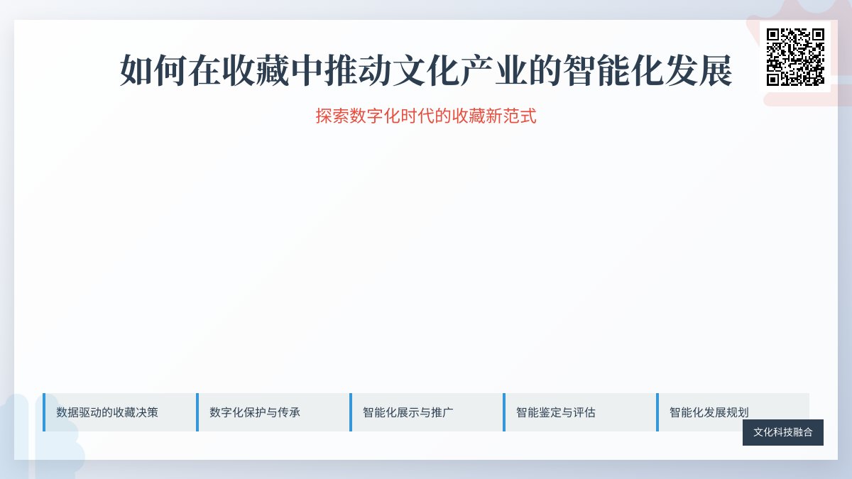 如何在收藏中推动文化产业的智能化发展