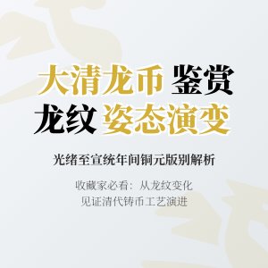 大清龙币铜元的不同版别在龙纹姿态上有何变化特点