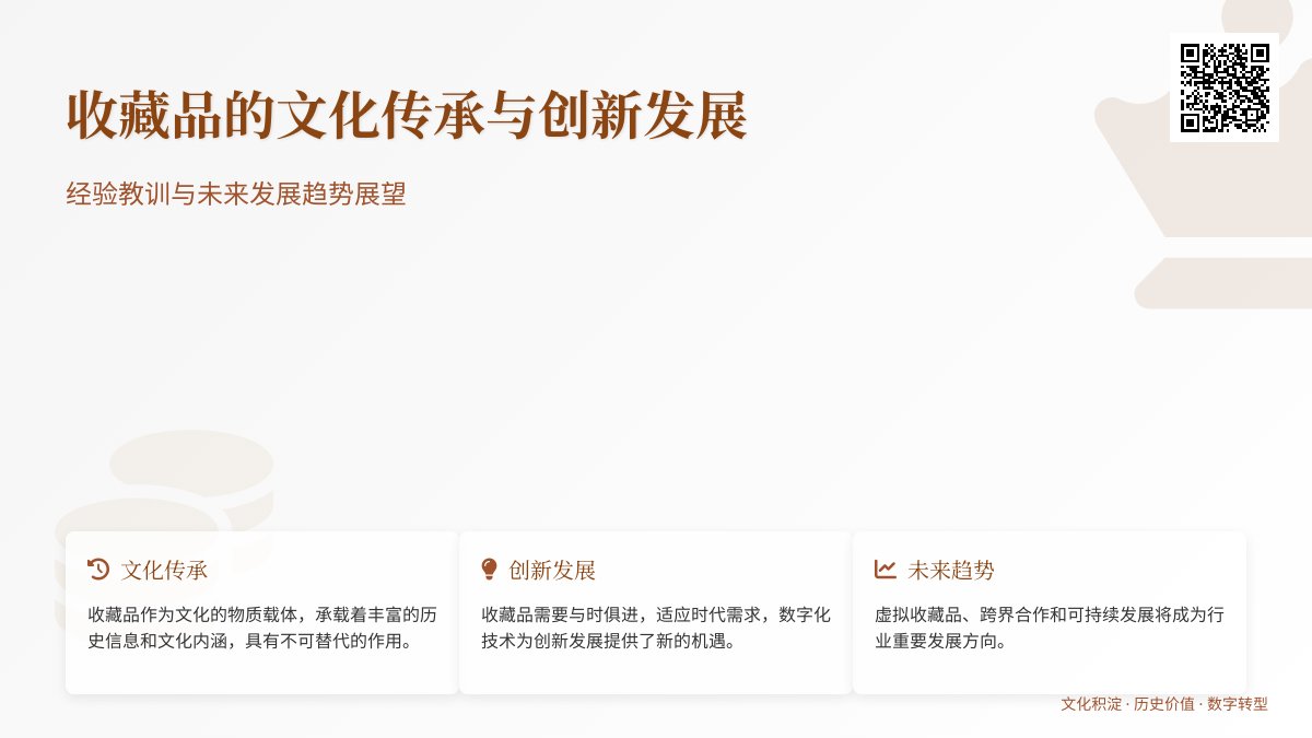 收藏品的文化传承与创新发展的经验教训与未来发展趋势展望