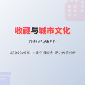 收藏与城市文化特色打造的实践经验分享