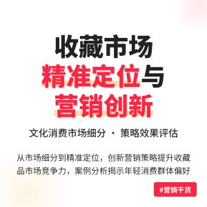 收藏市场的文化消费市场细分的精准定位与营销策略创新的效果评估与优化
