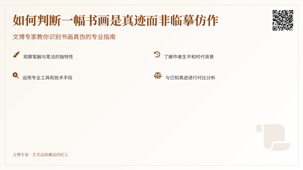 怎样判断一幅书画是真迹而非临摹仿作