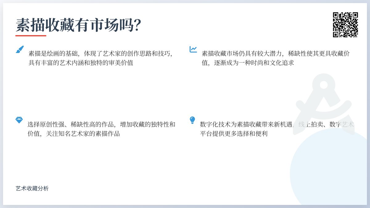 素描收藏有市场吗？