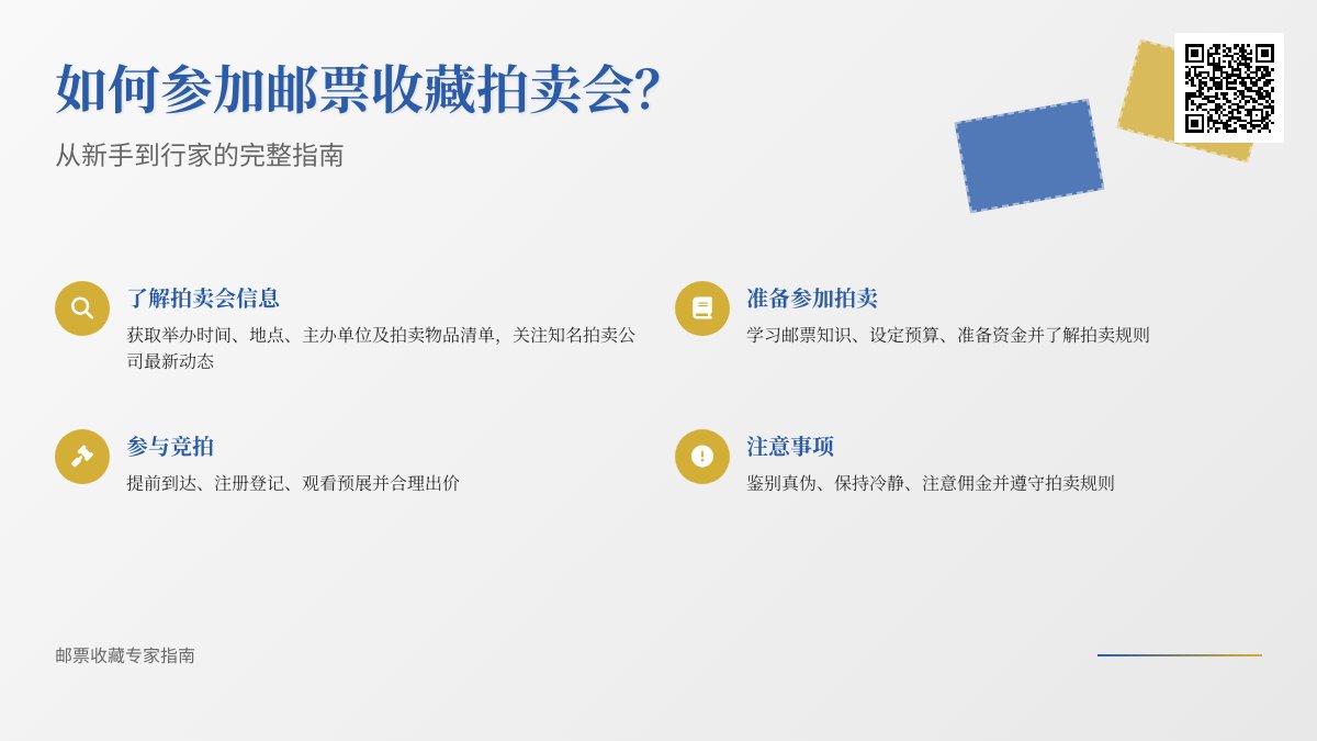 如何参加邮票收藏拍卖会？