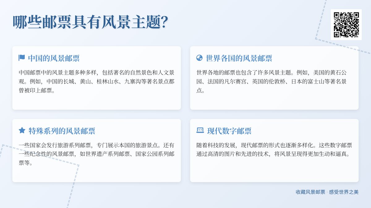 哪些邮票具有风景主题? 哪些邮票具有风景主题?