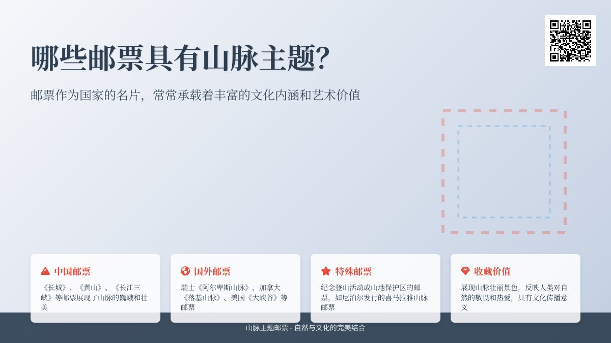 哪些邮票具有山脉主题？